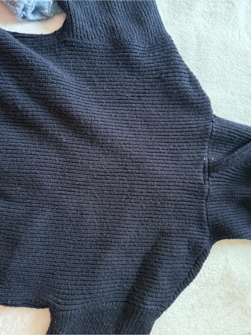Zara navy Hooded Button-Up Knit Cardigan 18-24 month
